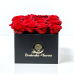Κουτί με κατακόκκινα τριαντάφυλλα